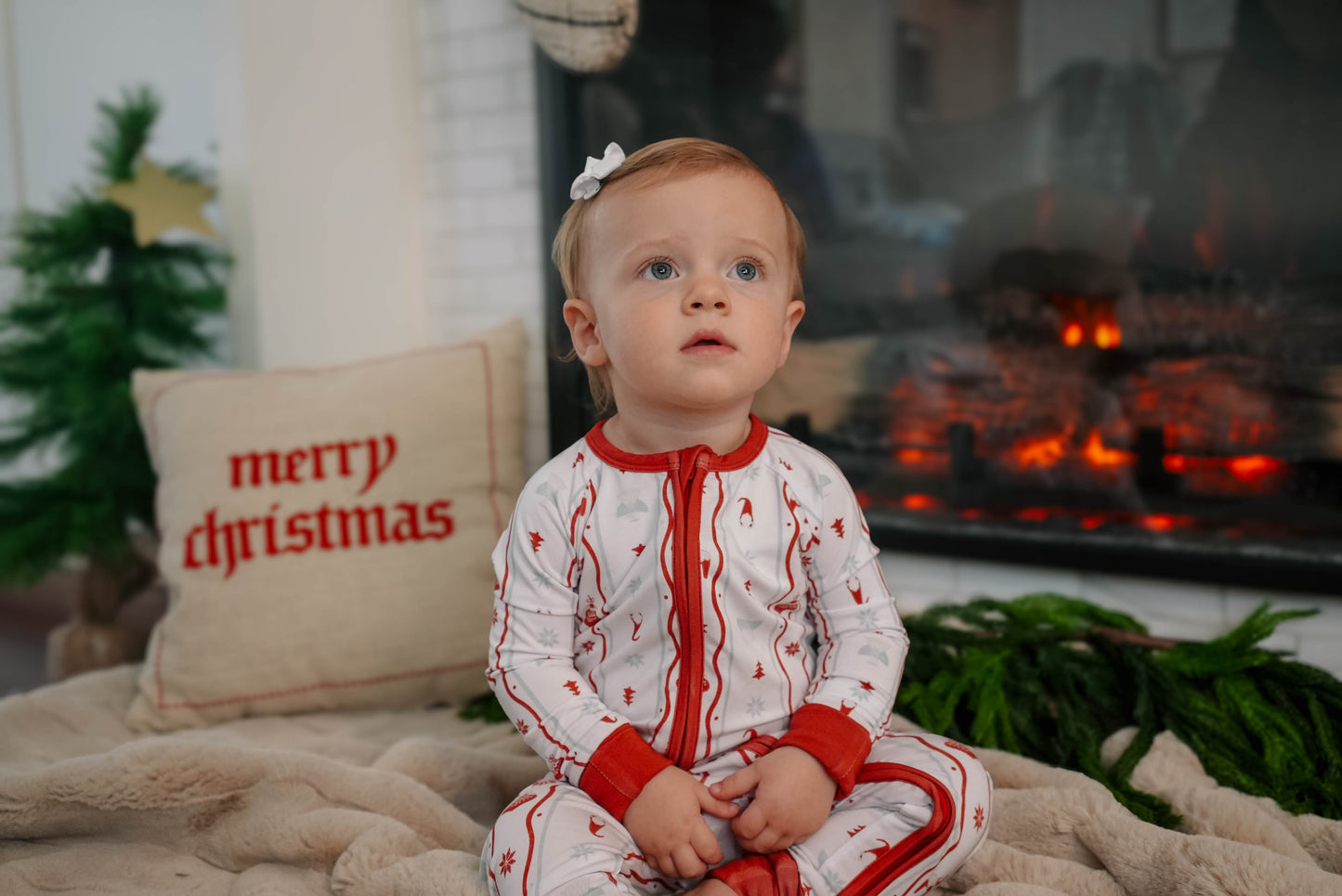 White Nordic Nights Zippy PJs