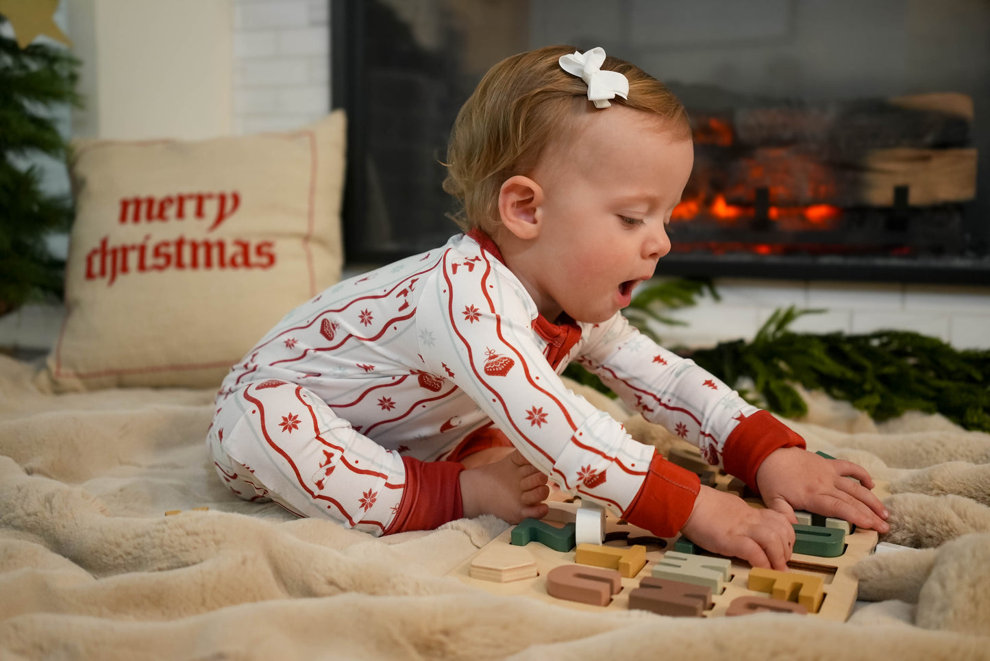 White Nordic Nights Zippy PJs