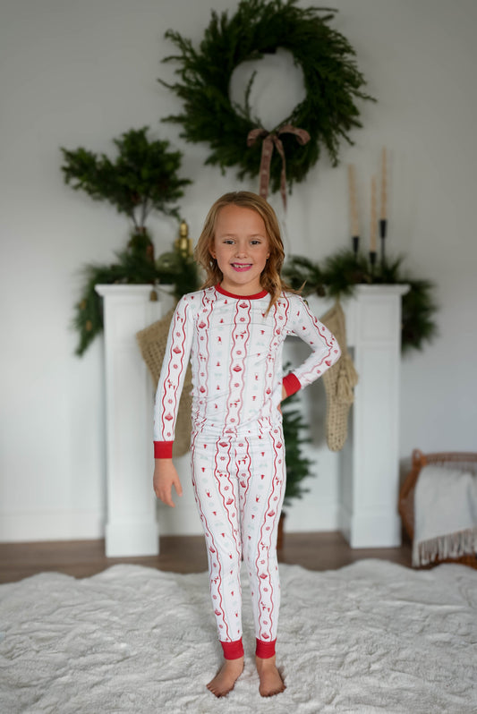White Nordic Nights Two-Piece Pajama Set