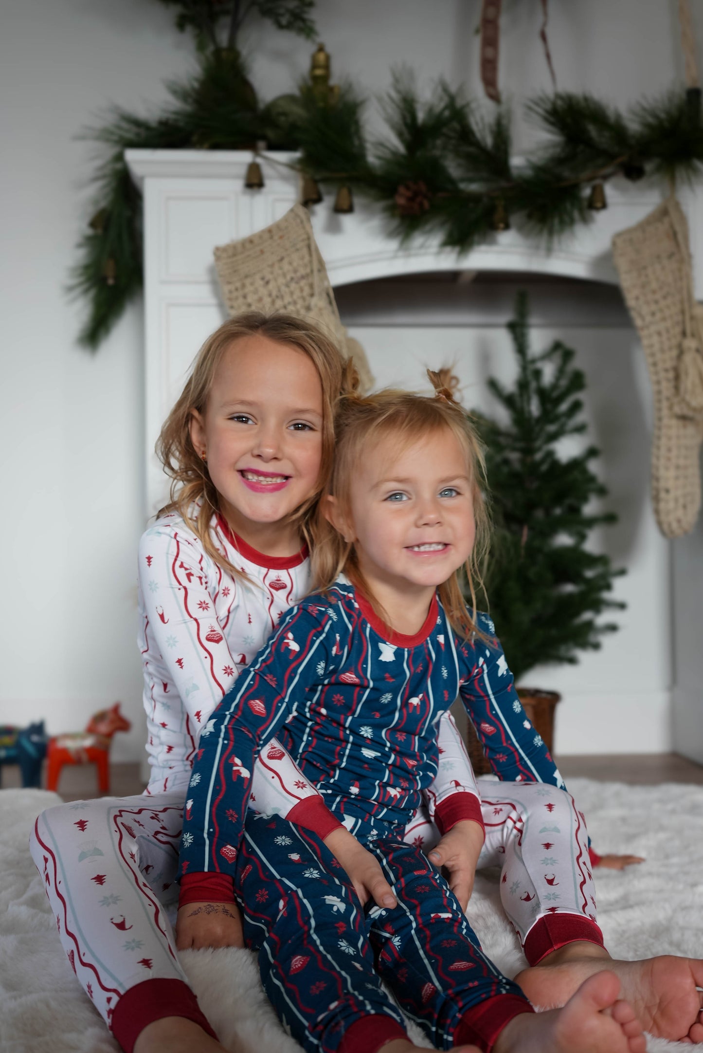 White Nordic Nights Two-Piece Pajama Set