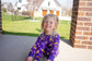 Purple & Gold Rally Two Piece Pajama Set