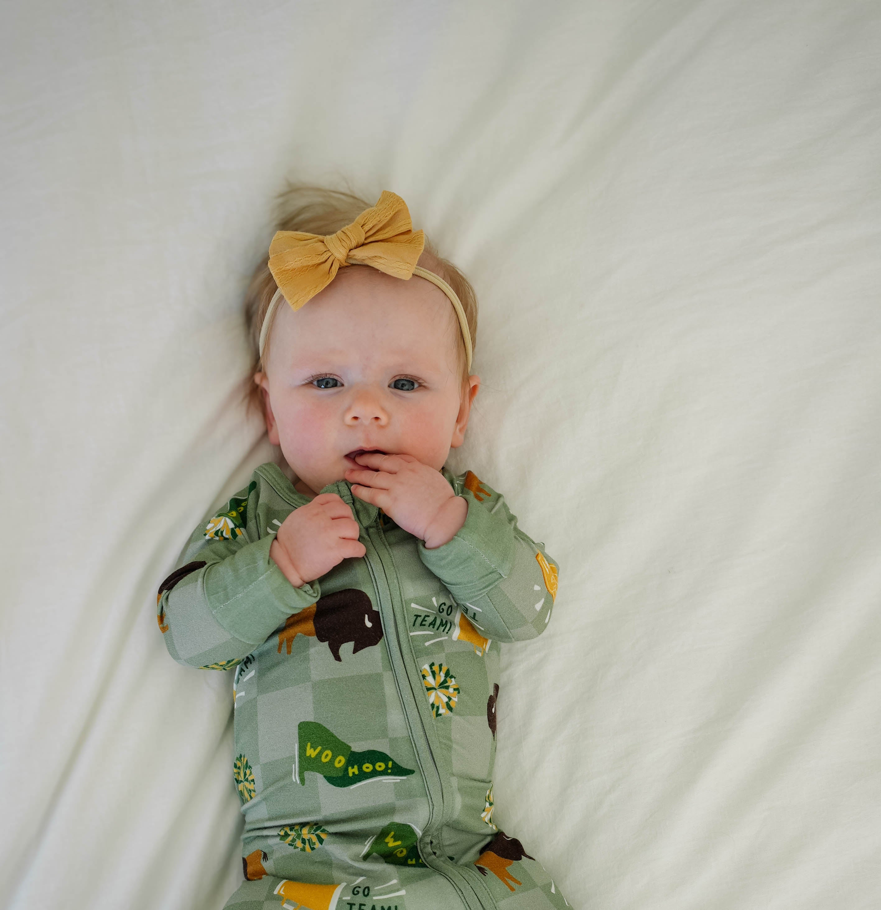 Green & Gold Rally Romper – Local Littles
