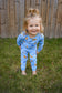 Blue & Yellow Rally Two-Piece Pajama Set